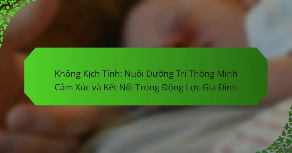 Không Kịch Tính: Nuôi Dưỡng Trí Thông Minh Cảm Xúc và Kết Nối Trong Động Lực Gia Đình