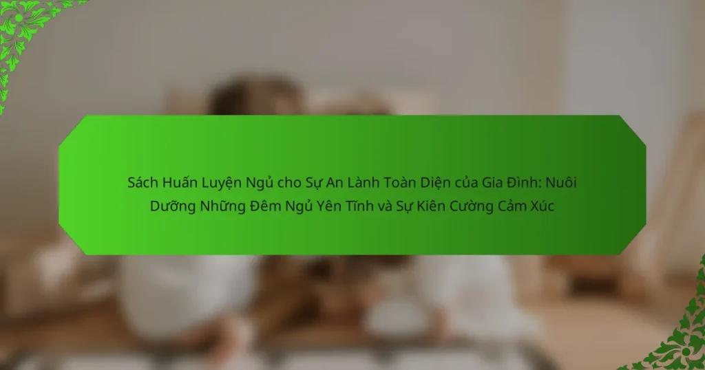 Sách Huấn Luyện Ngủ cho Sự An Lành Toàn Diện của Gia Đình: Nuôi Dưỡng Những Đêm Ngủ Yên Tĩnh và Sự Kiên Cường Cảm Xúc