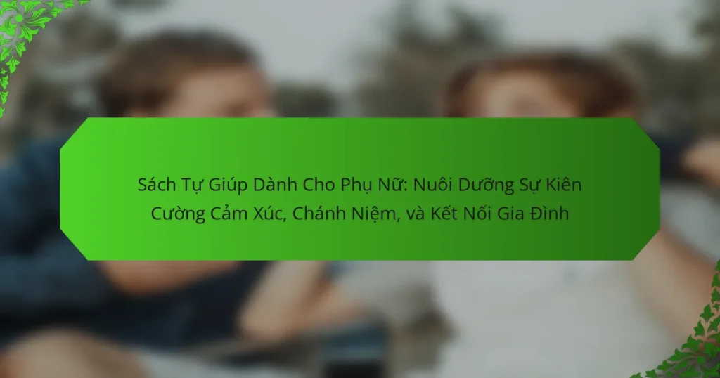 Sách Tự Giúp Dành Cho Phụ Nữ: Nuôi Dưỡng Sự Kiên Cường Cảm Xúc, Chánh Niệm, và Kết Nối Gia Đình