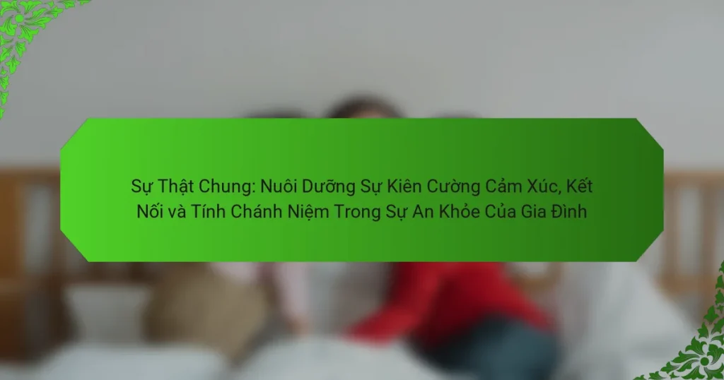 Sự Thật Chung: Nuôi Dưỡng Sự Kiên Cường Cảm Xúc, Kết Nối và Tính Chánh Niệm Trong Sự An Khỏe Của Gia Đình